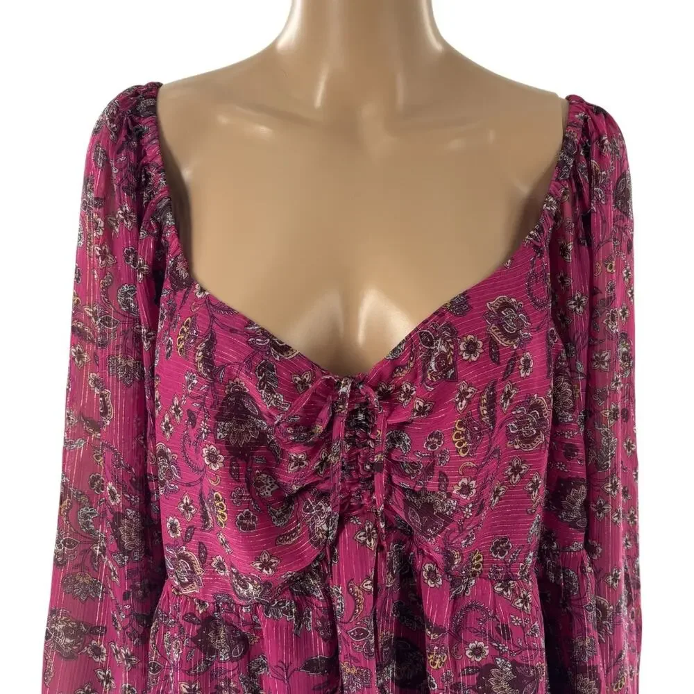 LOFT pink floral